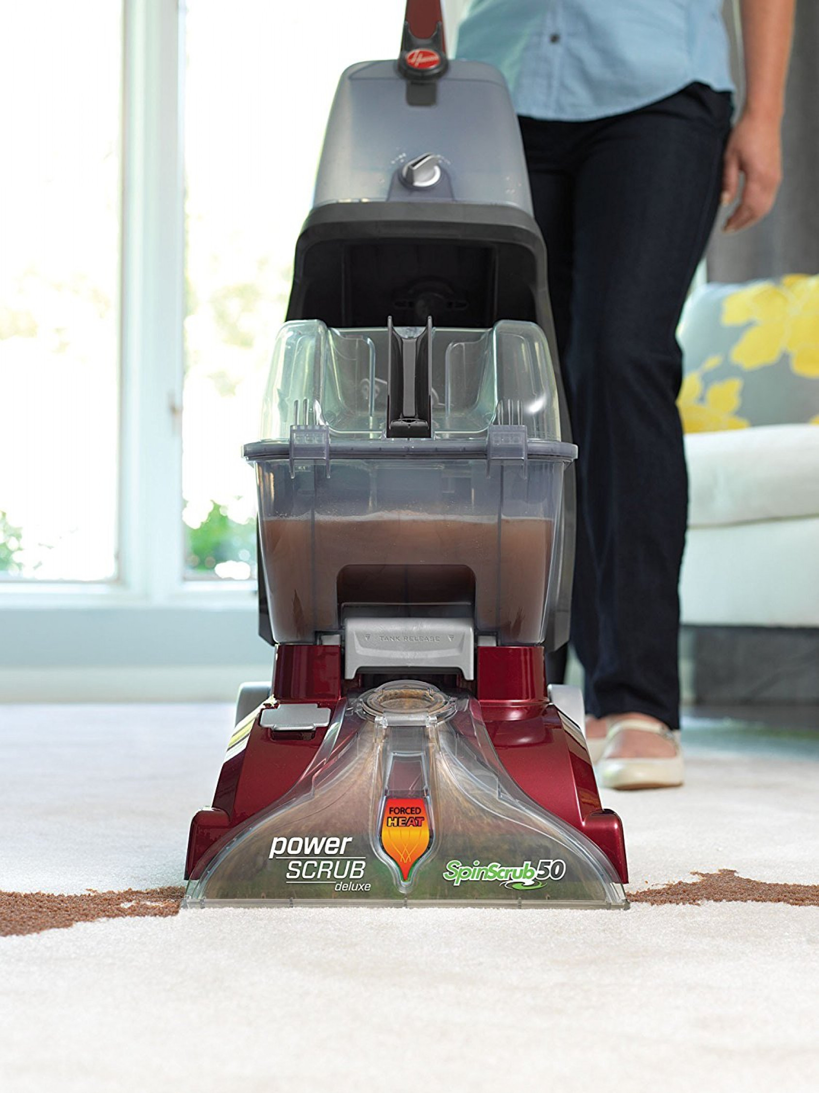 Carpet Cleaner Hoover Deluxe Washer Power Scrub Shampooer Upholstery