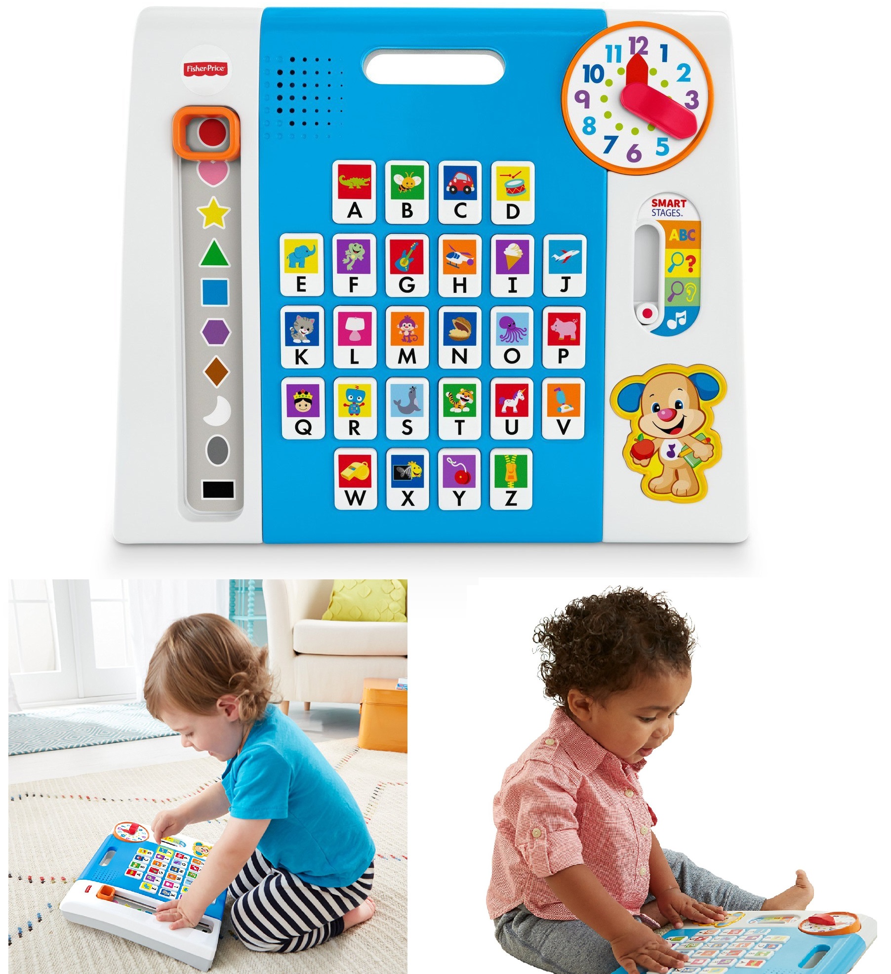 Fisher Price Laugh And Learn Puppy's A to Z Smart Pad Developmental