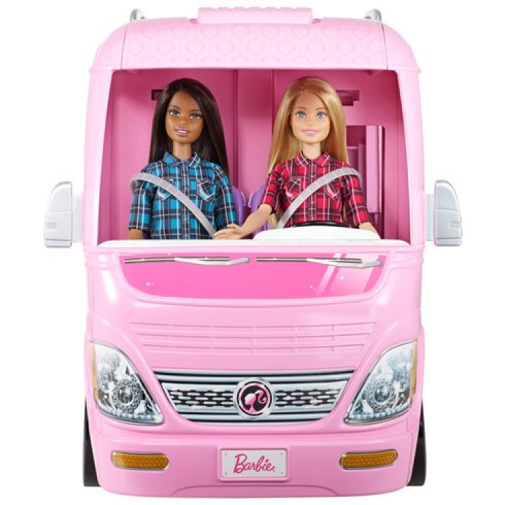 a barbie camper van