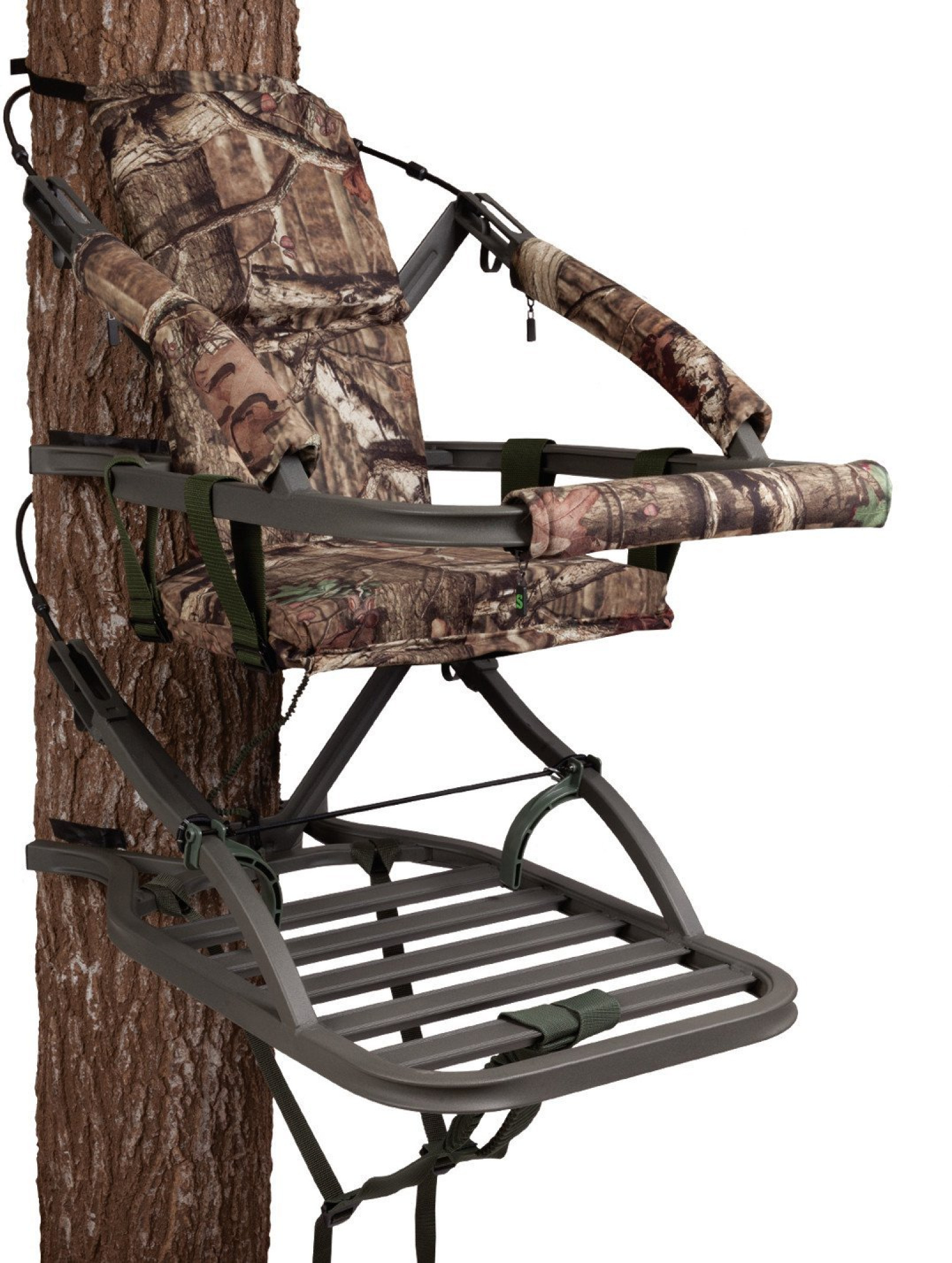 Summit Climbing Tree Stand w Backrest Fishing Hunting Camping Camo