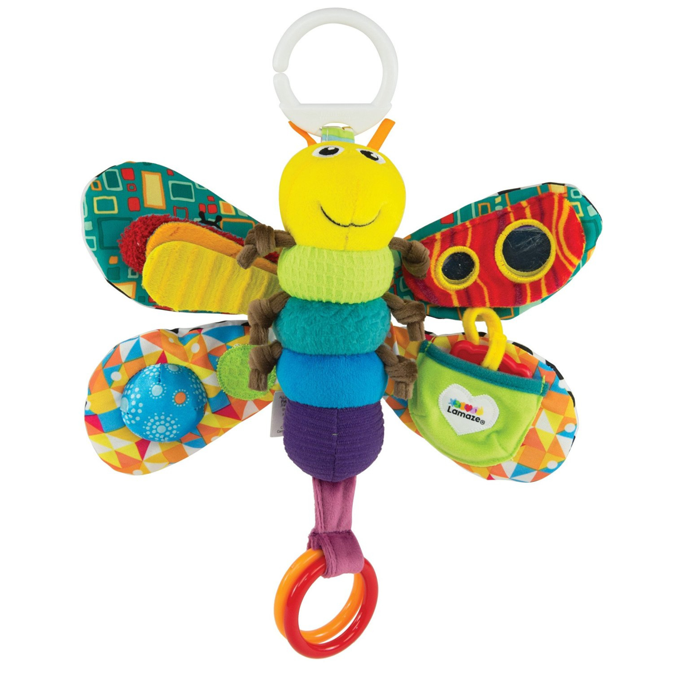 Lamaze Freddie firefly Toy Gift Soft Busy Wings Clinking Rings Baby