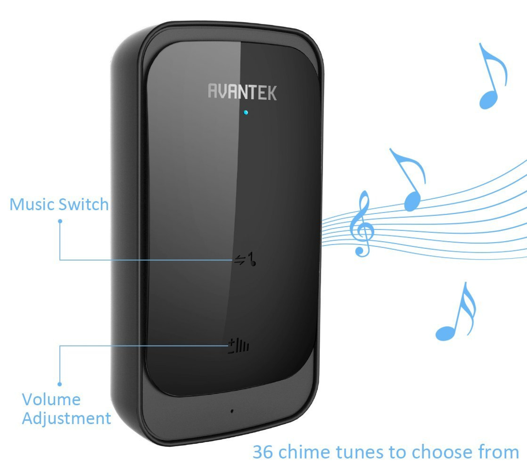 Long Range 1000ft Loud Wireless Doorbell Weatherproof Elegant Door Bell