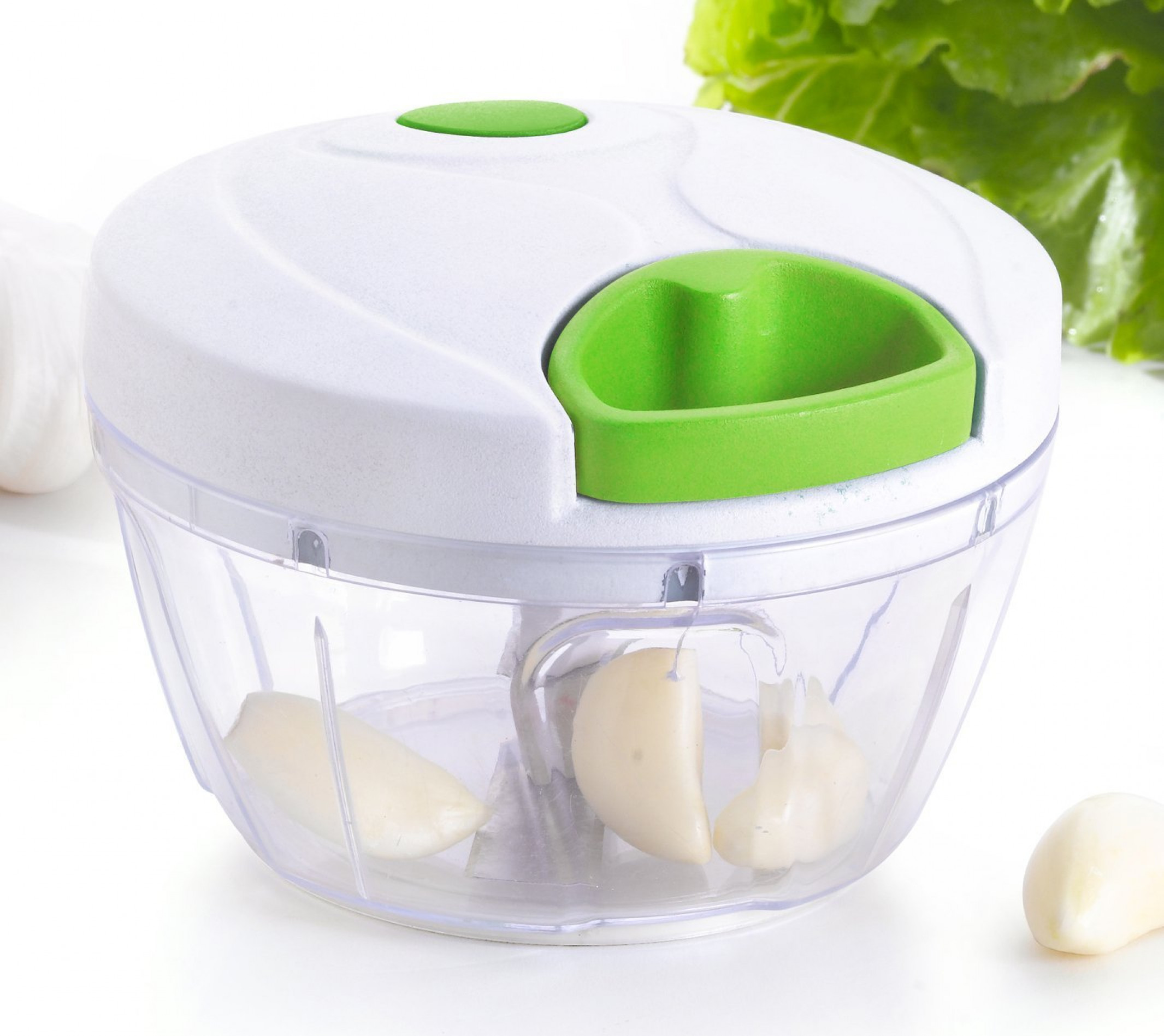 Mini Pull Vegetable Chopper Food Processor Fruit Garlic & Herb Slicer