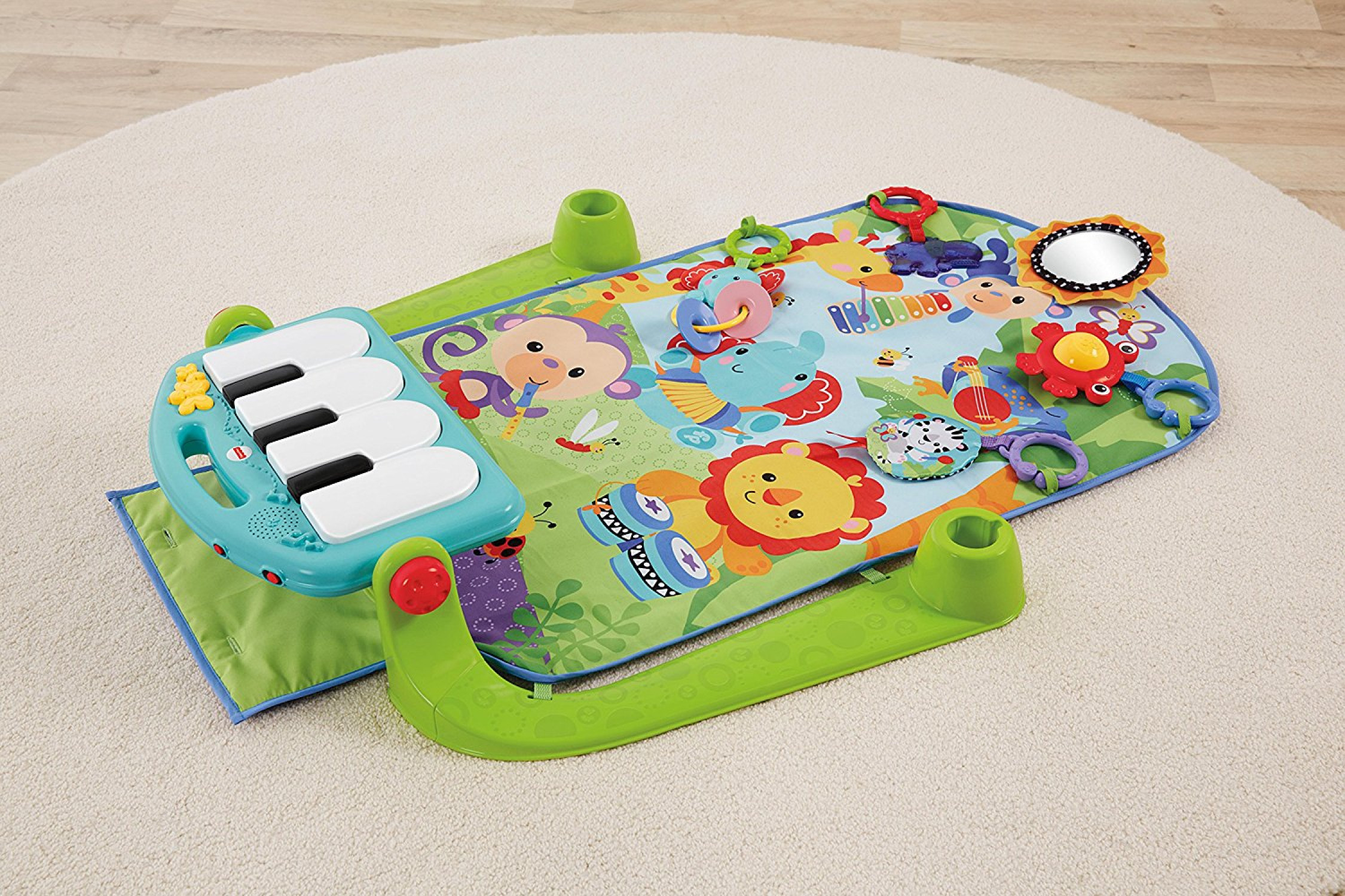 Fisher-Price Kick and Play Piano Gym Music play toy Piano keys | eBay