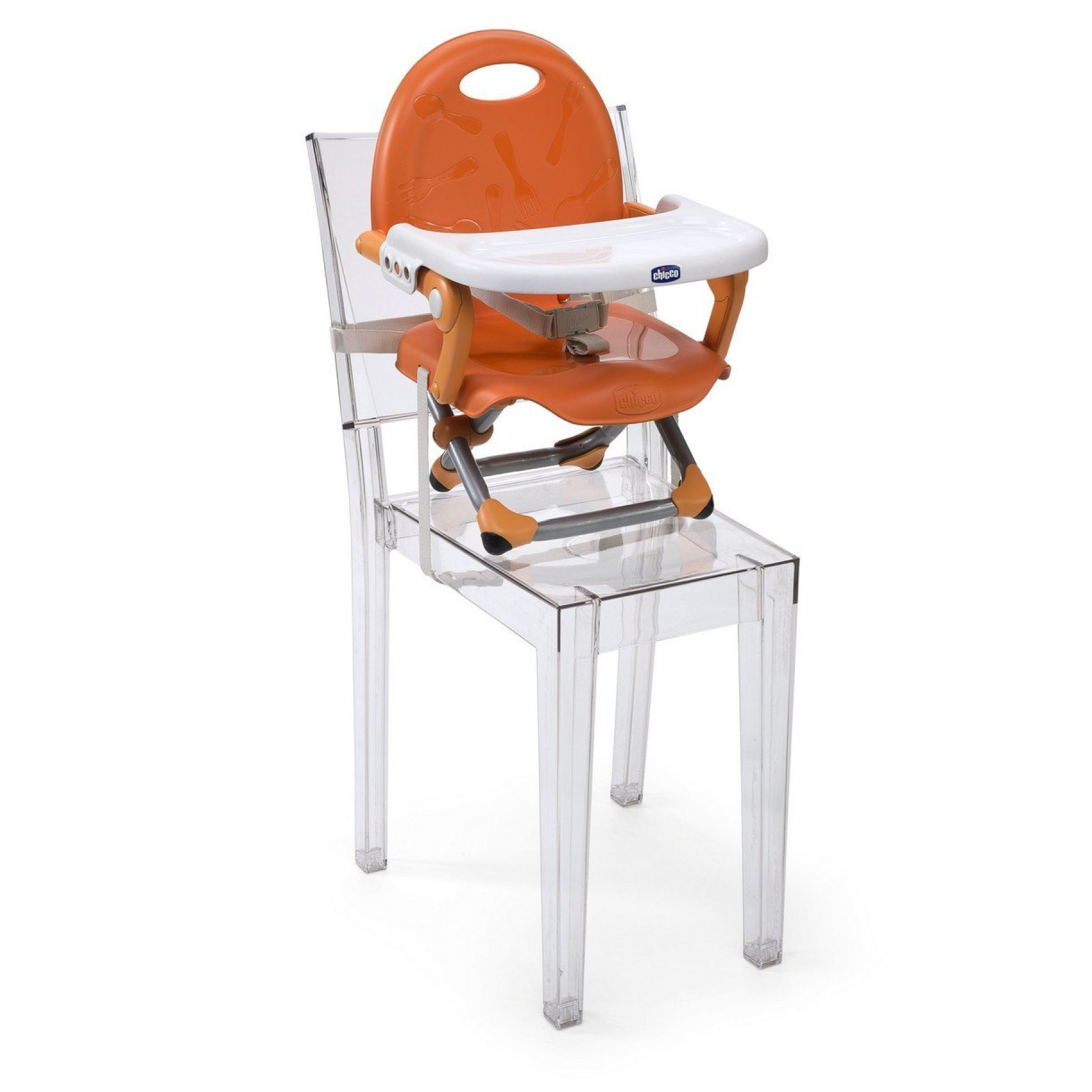 CHICCO POCKET Snack Booster Seat Mandarino Chair Portable