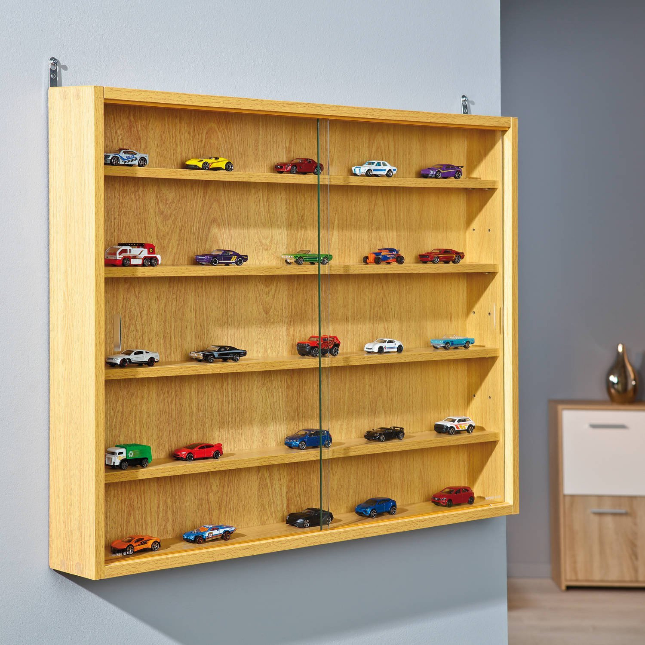 Curio Collectibles Models Display Cabinet Acquario Wall Mount Shelves 