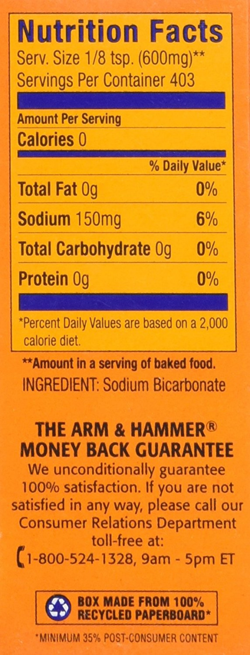 ARM AND Hammer Pure Baking Soda Sodium Bicarbonate 227 g Free Fast Postage £12.03 PicClick UK